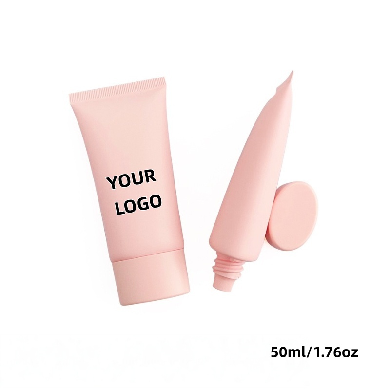 Skincare Pink - 【Logo Custom】50Pcs Kemasan Kosmetik Tabung Pipih