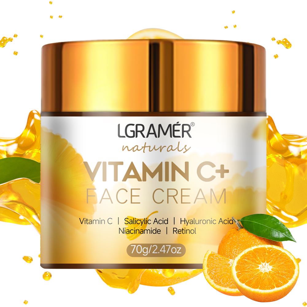 Skincare Glad2Glow - Krim Pemutih Vitamin C, Krim Wajah
