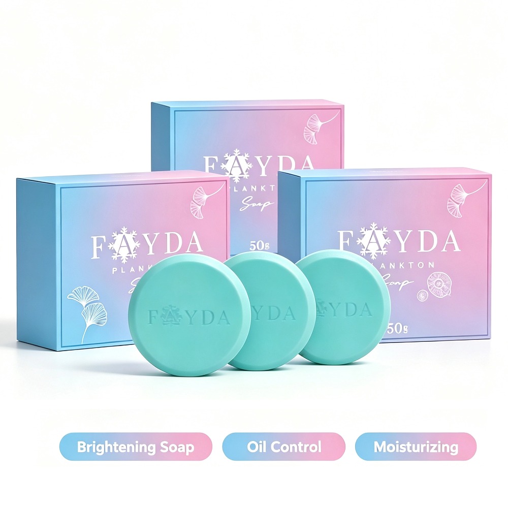 Skincare Glad2Glow - Sabun Pemutih Plankton 50g, Sabun Wajah